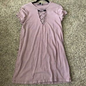 Summer crisscross neck dress